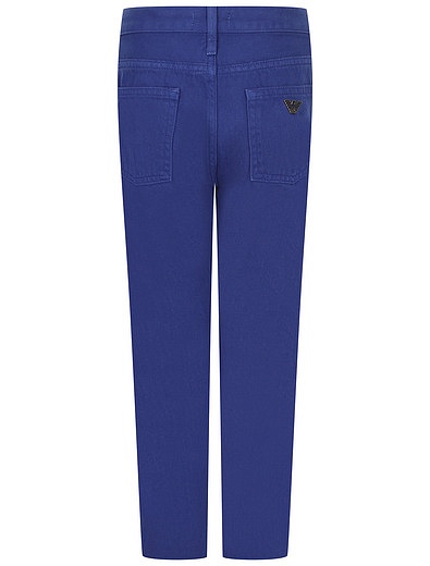 Синие хлопковые джинсы EMPORIO ARMANI - 1164519370890 - Фото 2