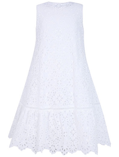 Хлопковое кружевное платье ALBERTA FERRETTI - 1051209970082 - Фото 1
