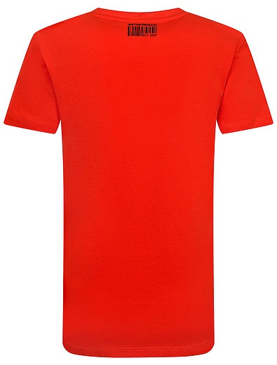 Оранжевая футболка с принтом логотипа Antony Morato - 1134519081294 - Фото 2