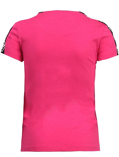 Розовая футболка с логотипом из страз Philipp Plein - 1132609070142 - Фото 2