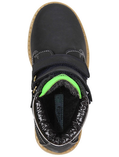 Ботинки на липучках с зелеными вставками RONDINELLA - 2034519080602 - Фото 4