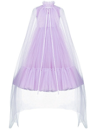 Длинное лавандовое платье с вуалью SASHA KIM - 1054709271178 - Фото 1
