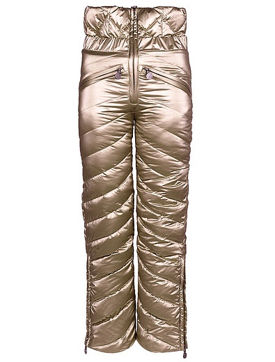 Золотые утепленные брюки NAUMI - 1600109880078 - Фото 1