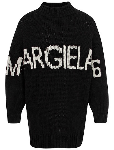 Платье-свитер с логотипом MM6 Maison Margiela - 1054609287354 - Фото 1