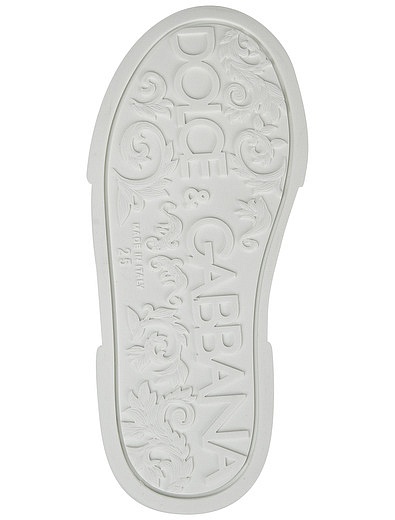 Кеды из кожи наппа с логотипом Dolce & Gabbana - 2094519080064 - Фото 5