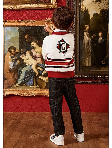 Брюки спортивные с накладными карманами Dolce & Gabbana - 4241719070182 - Фото 3