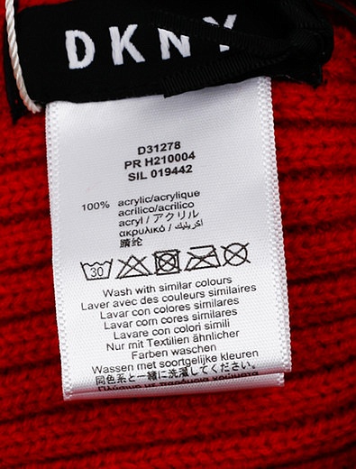 Красная шапка из акрила DKNY - 1354529181245 - Фото 11