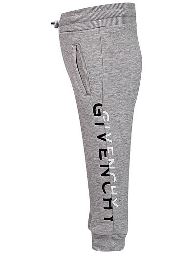 Спортивные брюки серого цвета с карманами GIVENCHY - 4244529181604 - Фото 2