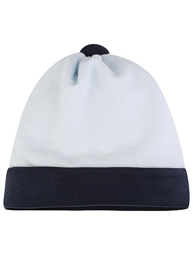 Голубая хлопковая шапка Aletta - 1351519880041 - Фото 1
