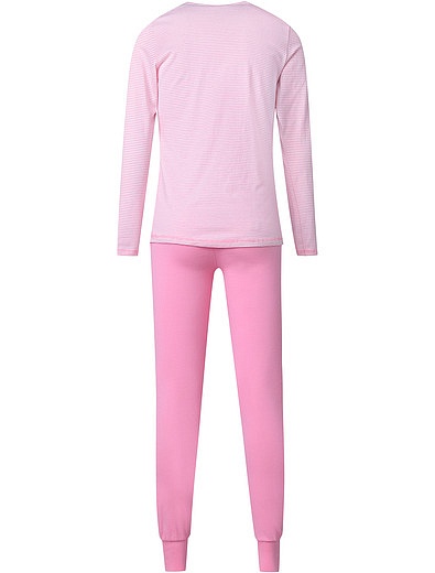 Розовая хлопковая пижама с лошадкой Sanetta - 0212609881403 - Фото 5