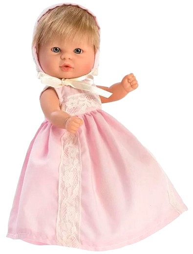 Кукла пупсик в розовом платье, 20 см. ASI - 7114500180063 - Фото 1