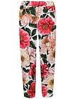 Прямые брюки с цветочным принтом - 1084509170135