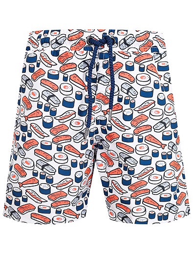 Пляжные шорты с принтом суши SUNUVA - 4102519970051 - Фото 1