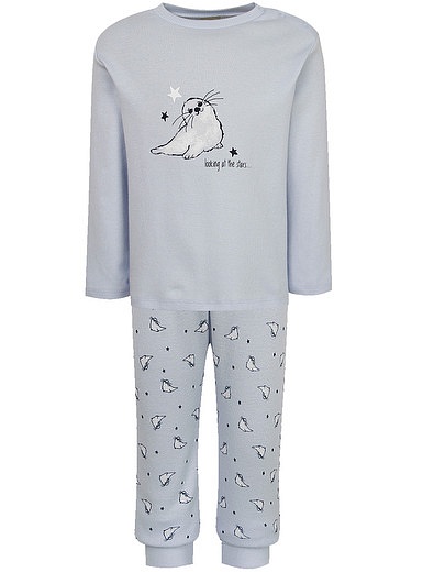 Пижама с принтом «Тюлени» Sanetta - 0211519980015 - Фото 1