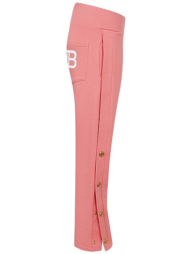 розовые спортивные брюки Balmain - 4244509272230 - Фото 3