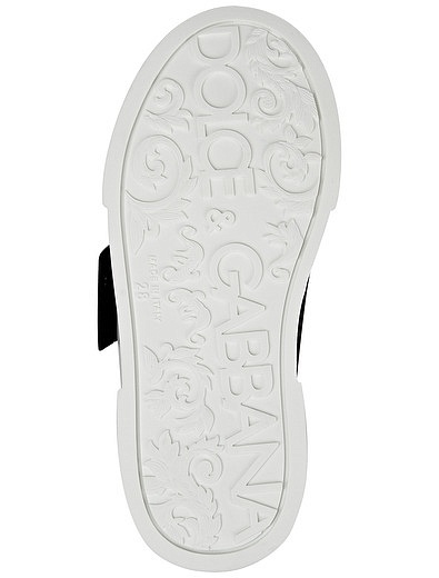Кеды из кожи наппа с логотипом Dolce & Gabbana - 2094519080194 - Фото 7