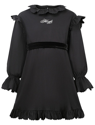 Чёрное платье с оборками Philosophy - 1051109980860 - Фото 1