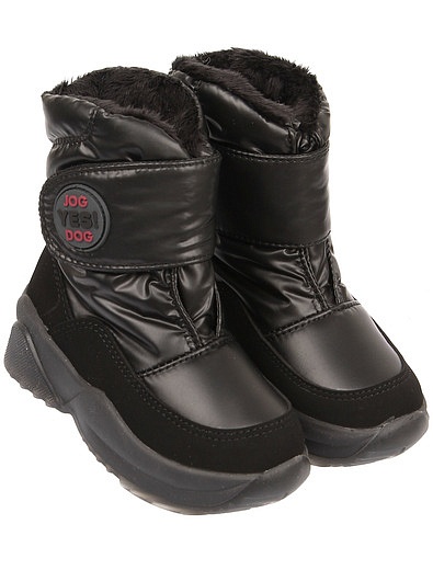Черные дутые ботинки Jog Dog - 2034529181238 - Фото 1