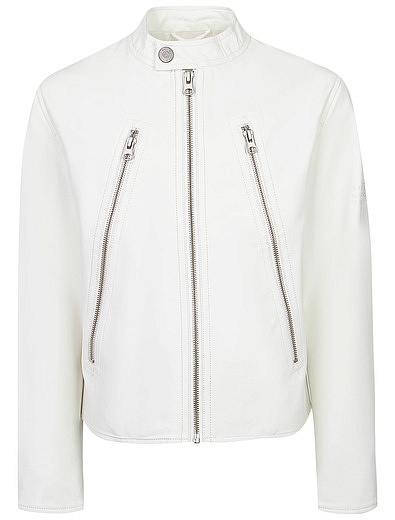Белая куртка из экокожи MM6 Maison Margiela - 1074529410656 - Фото 1