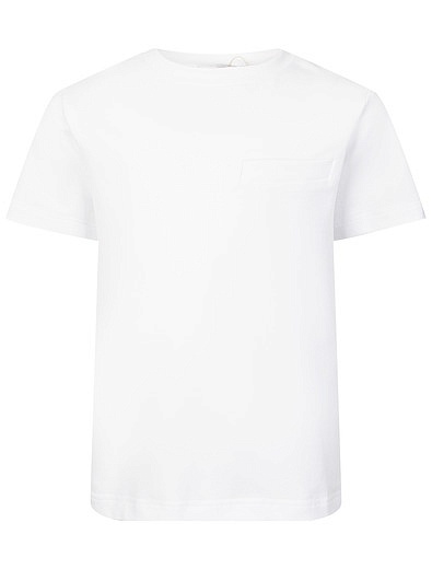 Белая футболка с имитацией кармана SILVER SPOON - 1134519416362 - Фото 1