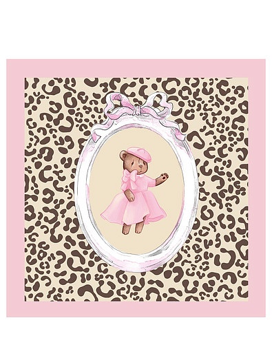 Платок с леопардовым принтом Dava Baby - 0014500280015 - Фото 1
