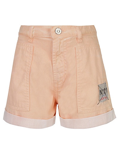 Розовые джинсовые шорты №21 kids - 1414509413688 - Фото 1