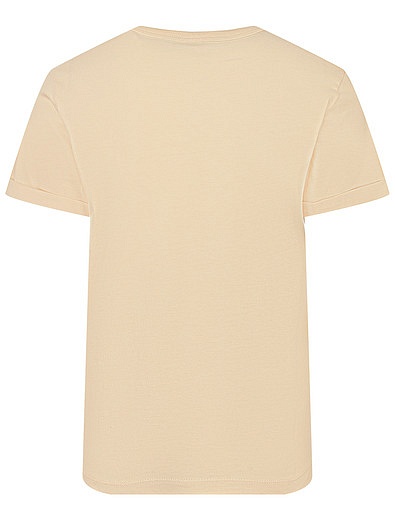 Персиковая футболка с принтом Stella McCartney - 1134509377772 - Фото 2