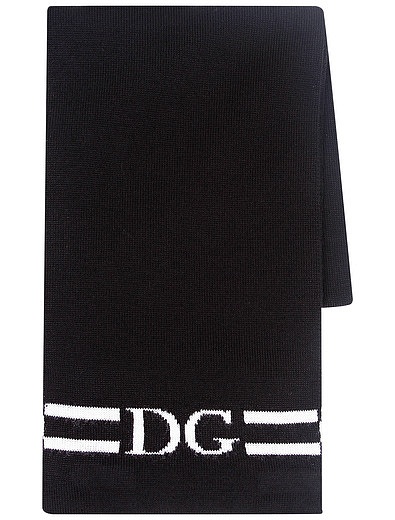 шерстяной Шарф с интарсией логотипа Dolce & Gabbana - 1221118980025 - Фото 1
