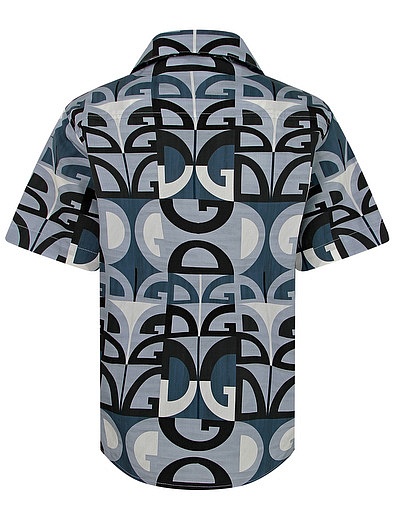 Рубашка с геометрическим принтом Dolce & Gabbana - 1014519172638 - Фото 2
