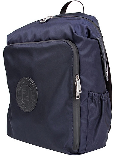 Рюкзак текстильный с нашивкой логотипа Fendi - 1501428970023 - Фото 4