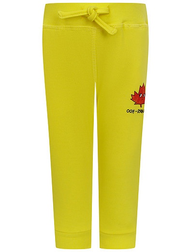 Желтые спортивные брюки Dsquared2 - 4244529370442 - Фото 1