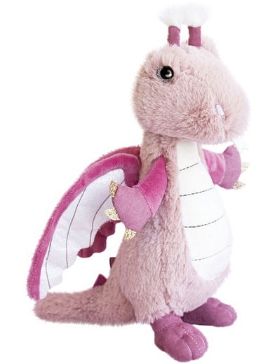 Розовый плюшевый дракон 30 см Histoire D'Ours - 7124520180486 - Фото 1