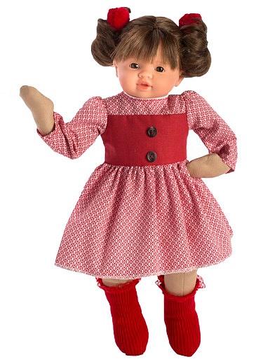Кукла берта в красном платье  43 см ASI - 7114500070883 - Фото 1