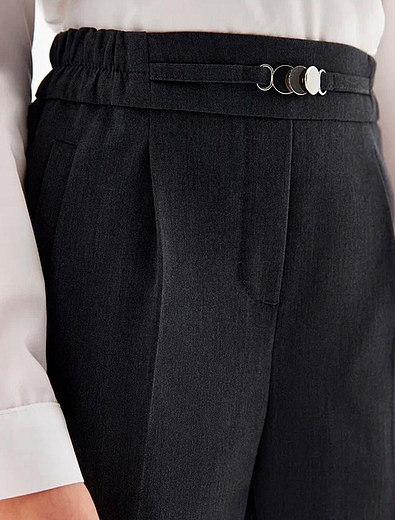 Серые брюки с защипами SILVER SPOON - 1084509281596 - Фото 5