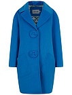 Голубое пальто с крупными пуговицами - 1124509382029