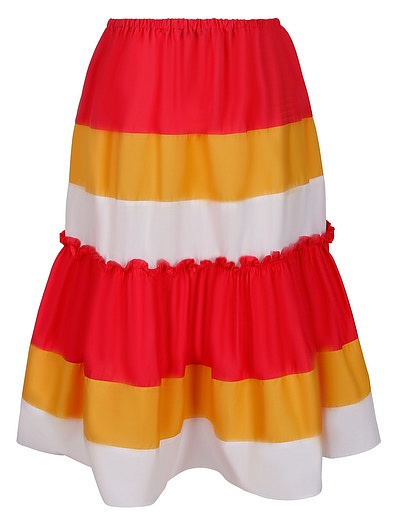 Разноцветная юбка в полоску Patrizia Pepe - 1044509372717 - Фото 3