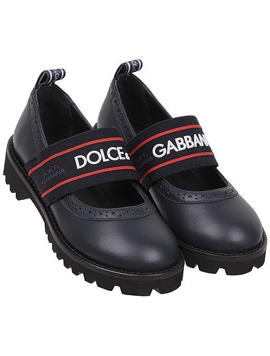 Туфли мери джейн с резинкой логотипом Dolce & Gabbana - 2014509082342 - Фото 1