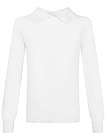 Белая блуза со сборками по бокам - 1034509382809