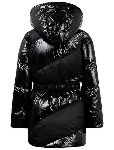 Комбинированное пальто с поясом Liu Jo Junior - 1124509182193 - Фото 2