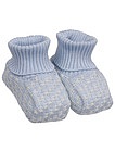 Голубые хлопковые пинетки-носочки - 1534519170149