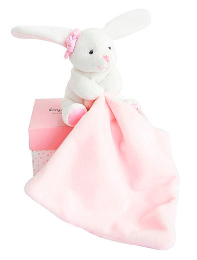 Комфортер Кролик розового цвета 10 см Dou Dou et Compagnie - 7124500370173 - Фото 1