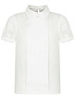 Комбинированная блуза с рукавами-фонариками - 1034509280174
