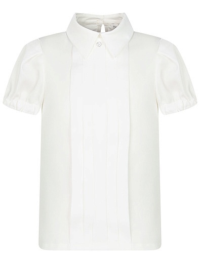 Комбинированная блуза с рукавами-фонариками SILVER SPOON - 1034509280174 - Фото 1