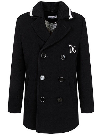 Пальто-бушлат из сукна с нашивкой Dolce & Gabbana - 1124519080595 - Фото 1
