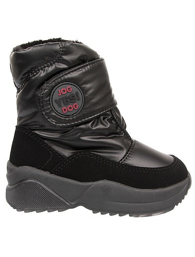 Черные дутые ботинки Jog Dog - 2034529181238 - Фото 2