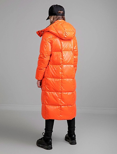 Оранжевое пуховое пальто NAUMI - 1124509183756 - Фото 3