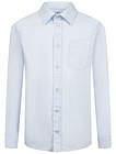 Рубашка из хлопка с нагрудным карманом - 1014519381030