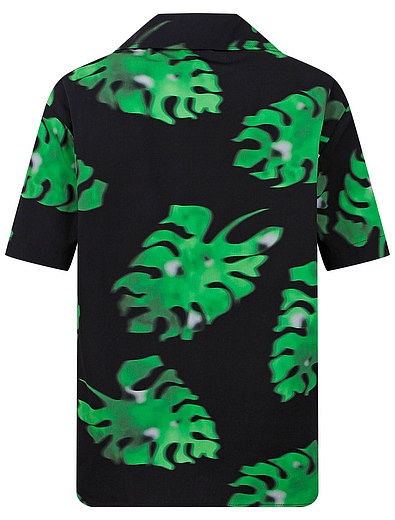 Рубашка с принтом листья MSGM - 1014519270136 - Фото 3