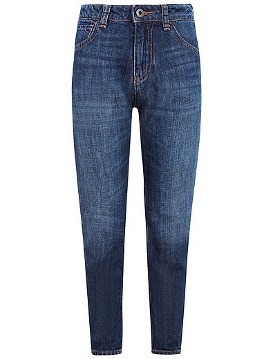 Синие зауженные джинсы EMPORIO ARMANI - 1161419970366 - Фото 1