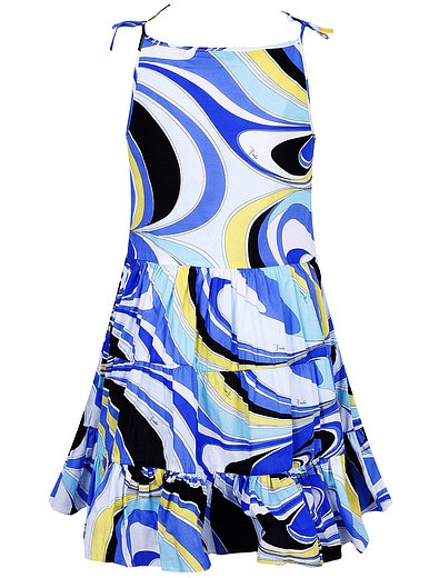 Платье без рукавов с разноцветным узором Emilio Pucci - 1051409870359 - Фото 4
